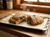 Il calzone alle patate tagliato dopo la rigenerazione