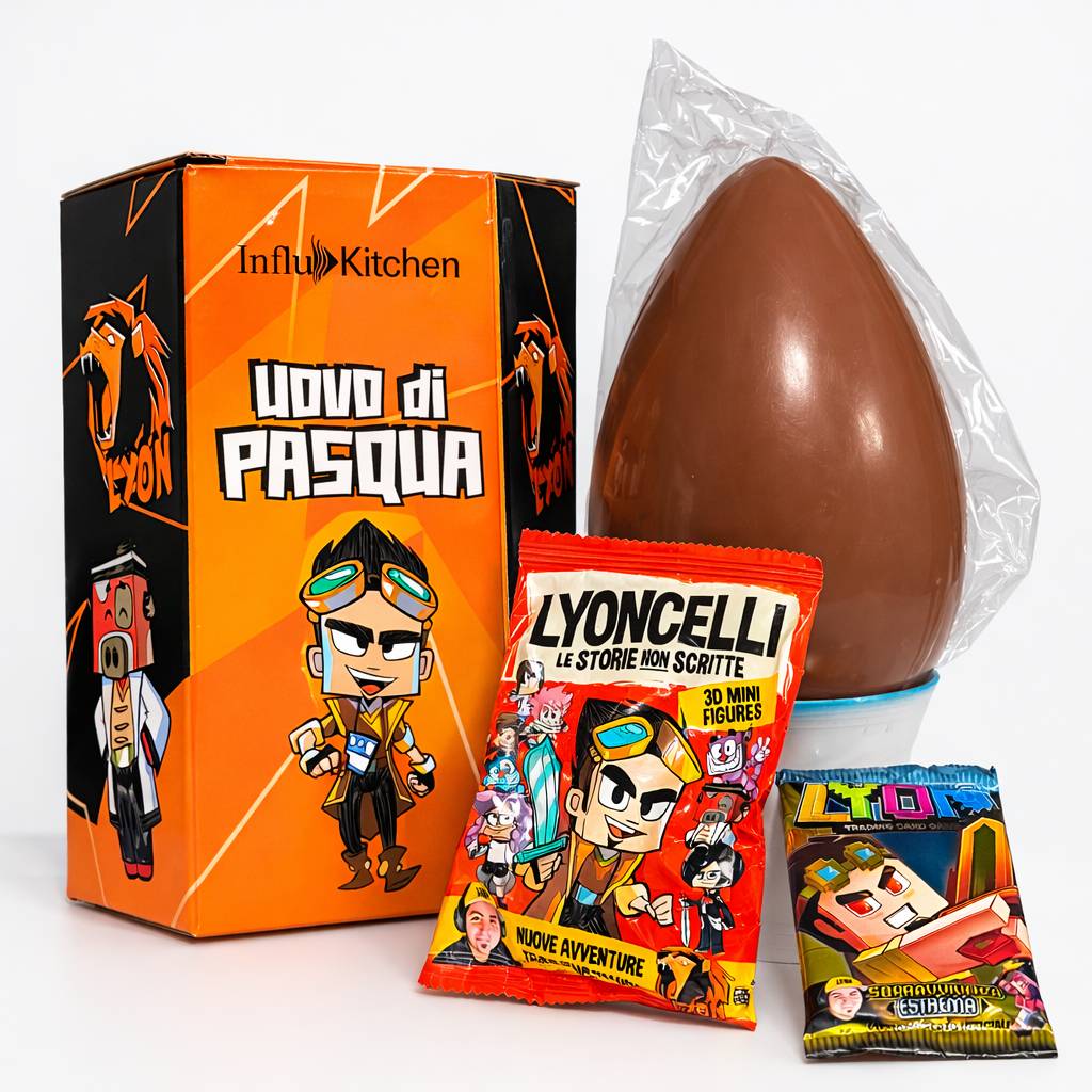 Uovo di Pasqua al latte Lyon 350g CON SORPRESA
